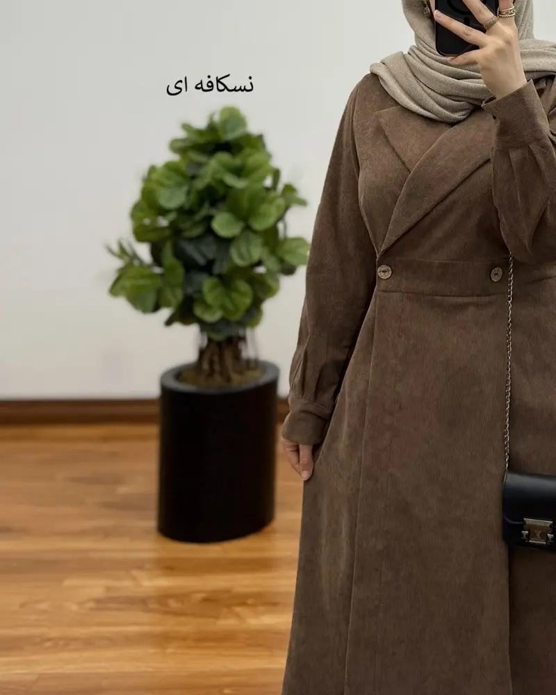 مانتو کبریتی بلند غزال